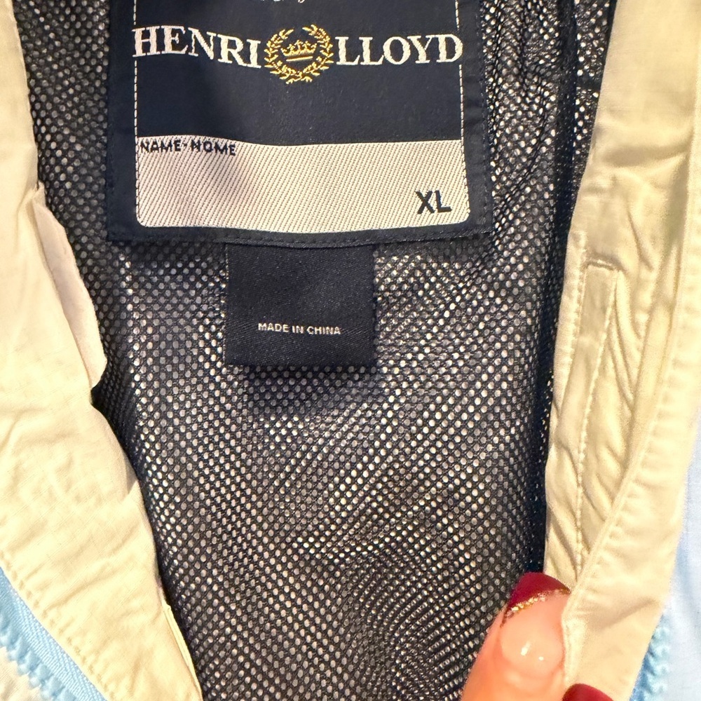Henri Lloyd Blue and Cream Jacket - Picture 3 of 8